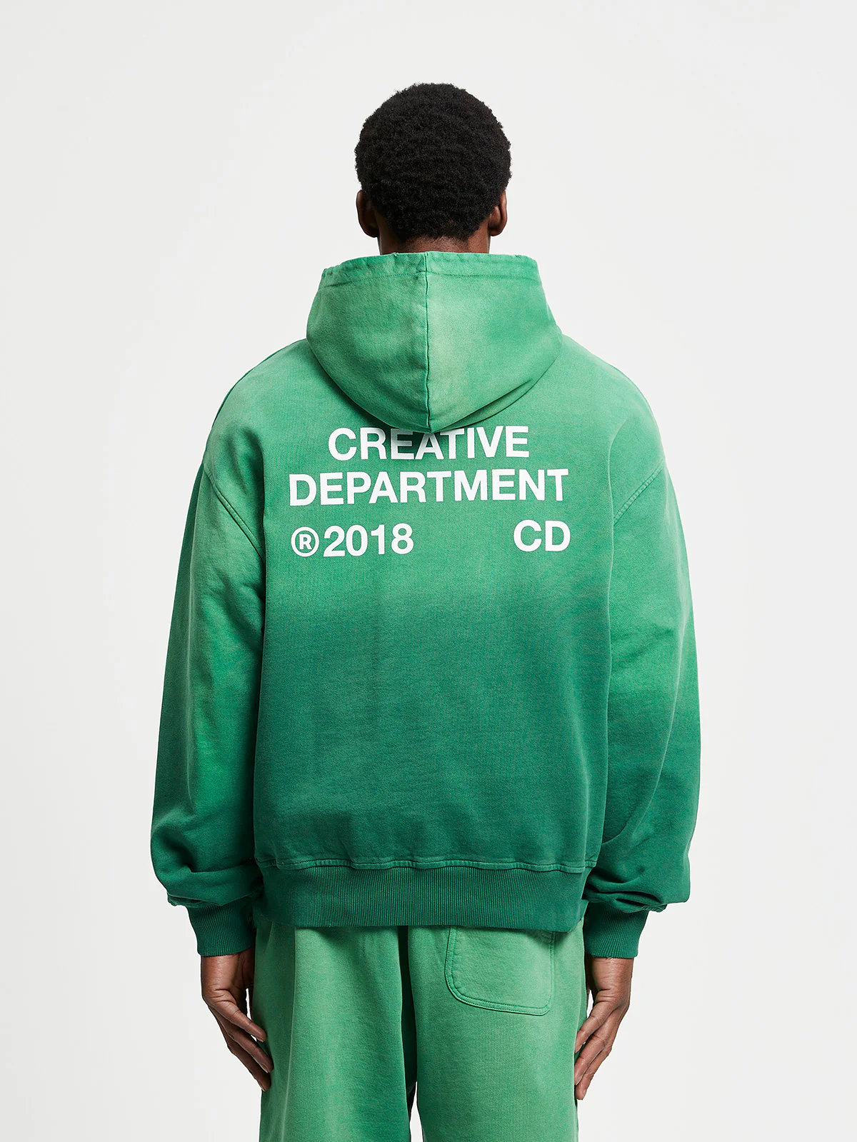 CREATIVE DEPT HOODIE - FADED GREEN - Image 6