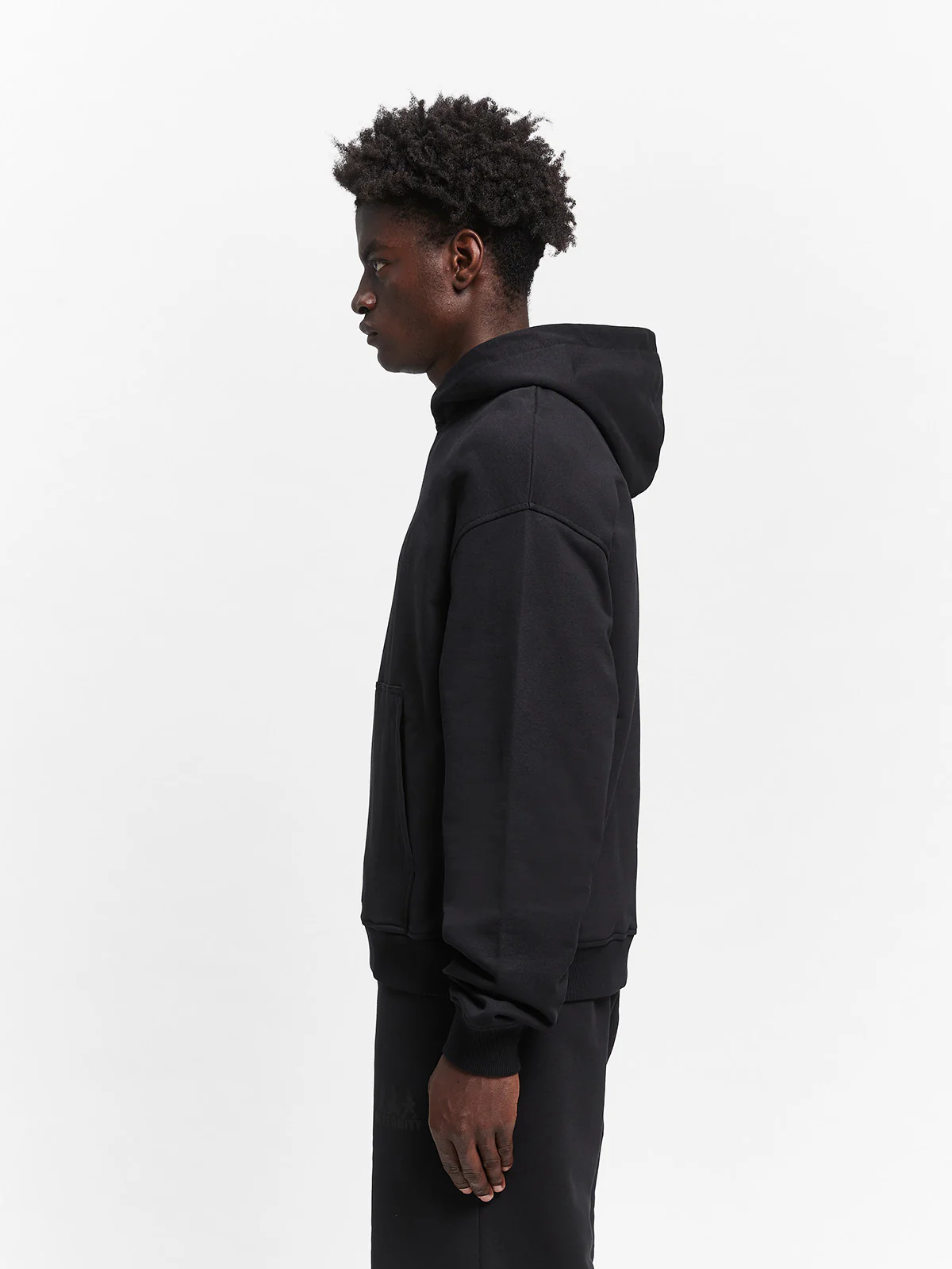 CREATIVE DEPT LOGO ZIP-HOODIE - BLACK - Image 5