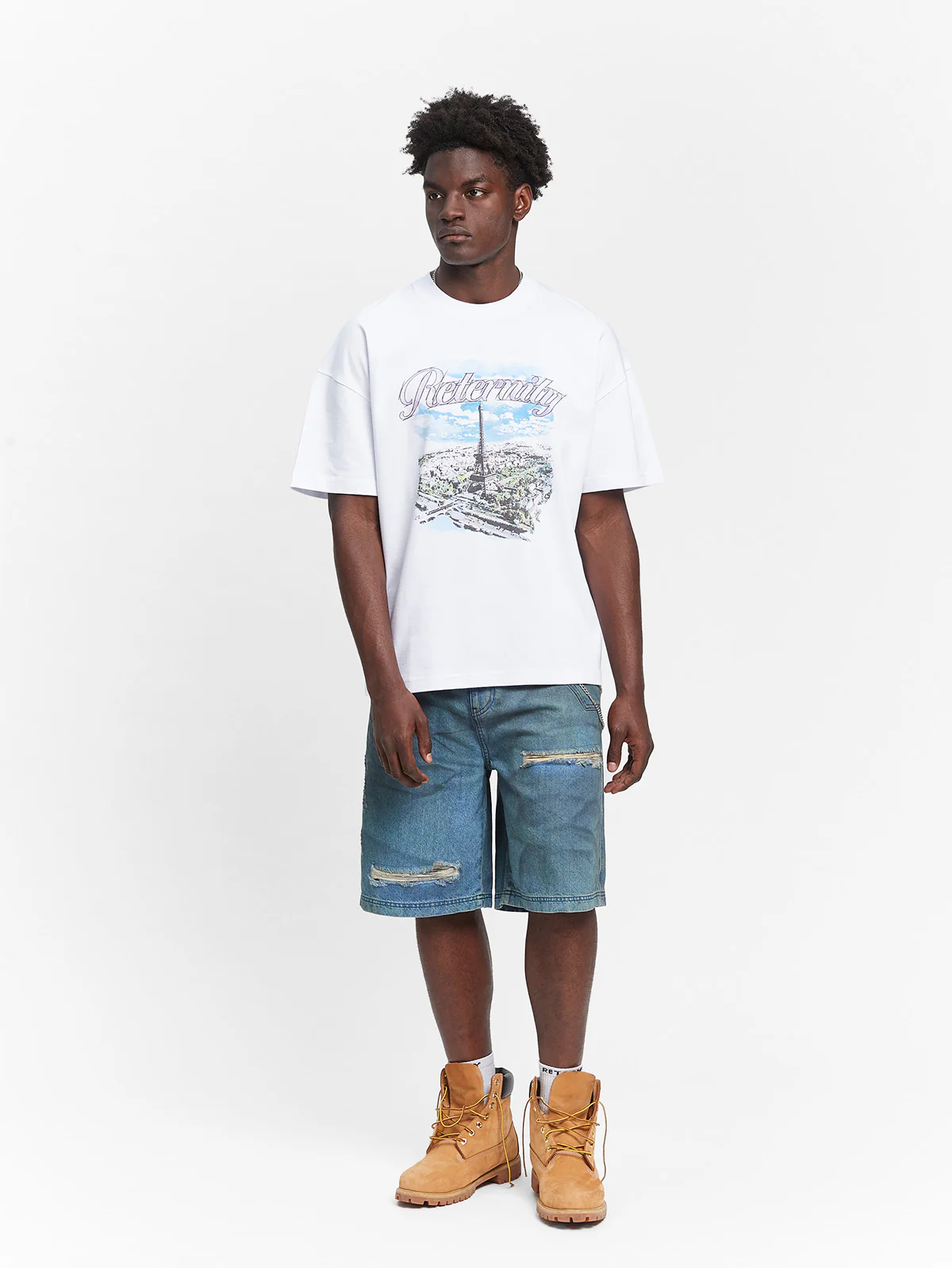 PAINTED ARTISAN JORTS - WASHED BLUE - Image 10