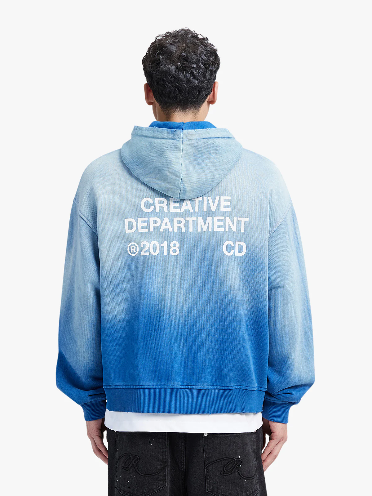 CREATIVE DEPT ZIP-HOODIE - FADED BLUE - Image 6